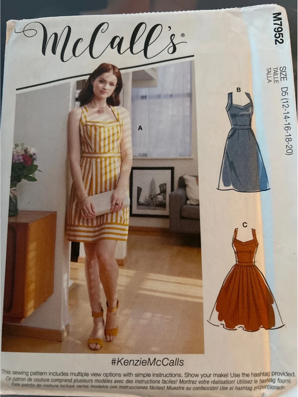 McCall's M7952 Misses' Dress Sewing Pattern - Sizes 6 to 20